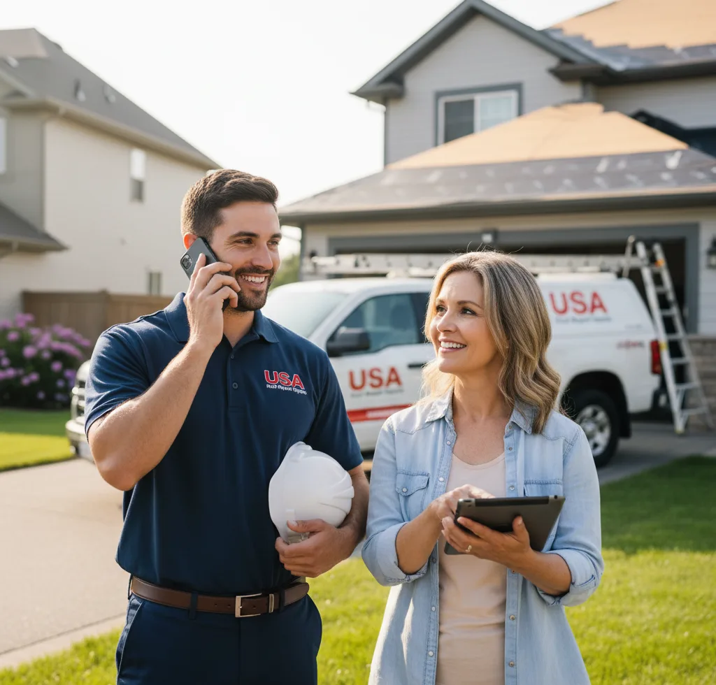 USA Roof Repair Experts customer support in Saint Ansgar
